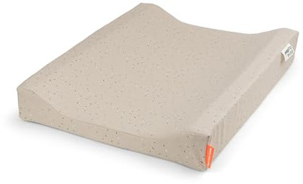 Done by Deer Wickelauflage easy wipe Confetti Sand - Wasserfeste Oberfläche - OEKO-TEX® zertifiziert - Bezug: 100% Polyester mit PU verstecktem Reißverschluss. Füllung: 100% PU-Schaum.