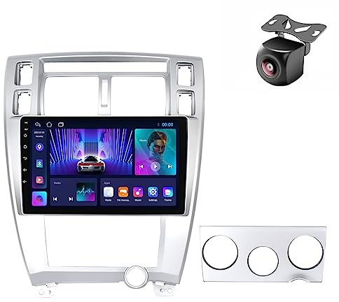 Android 14 Car Radio para Hyundai Tucson 2004 2005 2006 2007 2008 2009 2 DIN de Coche NAVEGACIÓN con Pantalla Táctil 9 Pulgadas Reproductor Multimedia Autoradio SWC FM Carplay (M100CP 4core 1+32G)