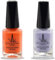 (2Pcs Set) Henna Infused Nail Polish Permeable Nail Polish Halal Vegan Long lasting No UV Needed (Lavender, Sunset)