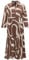 OPUS Damen Maxikleid | Hemdblusenkleid WERANO Flow A-Linie aus BCI Cotton Cocoa, 40