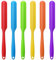 6 Stück Silikonspachtel Klein Mini Spatula Hitzebeständig Silikon Teigschaber Silikon Spatel Lange Schmaler Silikonschaber Antihaft Gummi Schaber Krug Spatel Für Backen Mischen Rühren 24 × 2 × 0.7 Cm