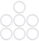 7Pcs Silicone Sealing Rings Gaskets Seal for Vacuum Bottle Stopper Thermal Cup Lid Flask Covers