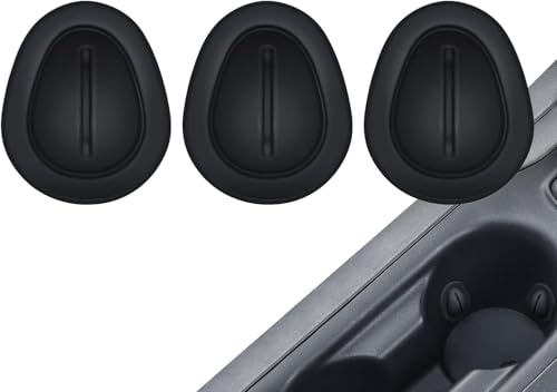3Pcs Black Auto Cup Holder Reducer Insert | Silicone Water Cup Clip, Car Accessories Shockproof Stabilizer, Console Slot Slip Limiter Auto Shockproof Stabilizer for Glass Bottle Stowing and Tidying