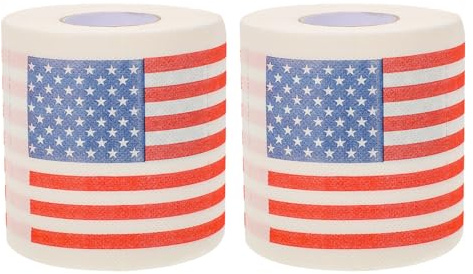 OATIPHO 2 Igienica Rotolo Bandiera Americana Strati per Bagno e Patriottiche