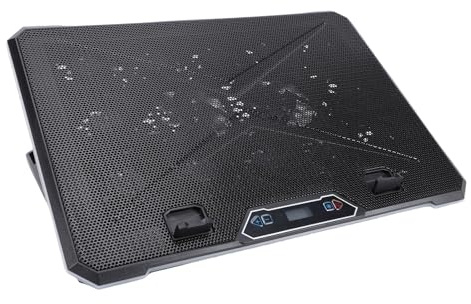 Bewinner TAPPOTTO PER LAPPOP GAMING con 10 Ventole, Luci RGB 8 Livelli di Altezza 5 velocità della Ventola 2 Porte USB Dispositivo di Raffreddamento PER Laptop PER Dispositivi da 12-19 (14 fan)