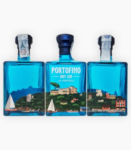 Portofino Dry Gin La Penisola Panorama, 3 x 500ml