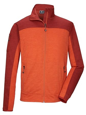 killtec Herren Powerstretchjacke/Übergangsjacke mit Stehkragen KOS 42 MN FLX JCKT, mittelgrau, L, 44001-000