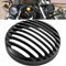 KATUR 5 3/4 Nero Alluminio Faro Grill Copertura Per 2004-2014 Sportster XL 883 1200