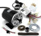 L-faster 1000W Motorcycle Motor Kit Use 25H Chain Drive Speed Scooter Replacement Karting Conversion kit (36V Thumb kit)