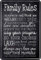 Schatzmix Blechschild Wanddeko 20x30 cm Family Rules Vintage Stahl