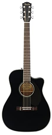 Fender CC-60SCE WN BK Westerngitarre, Inklusive kostenloser virtueller Kurse auf Fender Play