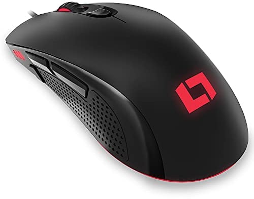 Lioncast LM60 Pro Mouse da Gioco - Mouse Gaming Fino a 16.000 DPI, Tempo di Risposta 1ms, 7 Pulsanti Programmabili - Sensore Ottico PMW 3389 RGB - Ergonomico & Anti-Sudore con Interruttori