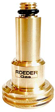 ROEDER-Gas Acme LPG Adapter M14 14mm lang 80mm aus Messing