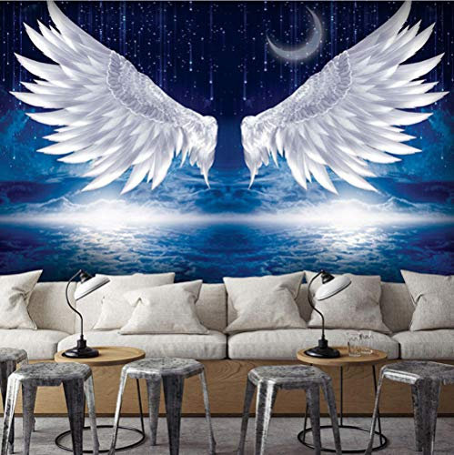 Fototapete 3D Engelsflügel Vlies Wand Tapete Wandbilder Moderne Wanddeko Für Wohnzimmer Schlafzimmer Büro Flur Dekoration 300CMx210CM