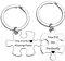 BESPMOSP Gifts For Couples Husband Wife Keychains Jewellery Best Friends Gifts Christmas Presents For Men Women (you are my missing piece)