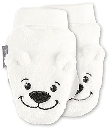 Sterntaler Unisex Baby Fäustel Cold Weather Gloves, Weiß/Grau 908, 1