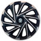 Sparco Radzierblenden Varese - 14-Zoll - Silber/Schwarz - Satz mit 4 Stück