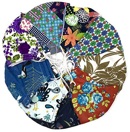 Dilara Handmade 5 Stück Maske Überraschungsbox für die ganze Familie - Handgemachte Baumwollmasken aus Deutschland bunt (Familien Box)