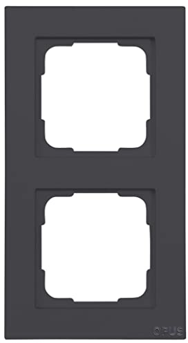 OPUS® 55 Kubus Abdeckrahmen Ausführung 2-fach, Farbe anthrazit-seidenglanz