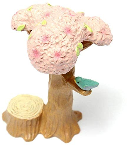 ChengBeautiful Garten Ornament Statue Garten DIY Dekor Mini Kirschbaum Micro Landschaft Dekorationen (Color : 1, Size : 12.5 x 6.7cm)
