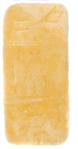 Fillikid Lammfelleinlage 73x33cm Exklusiv, Kinderwagen Lammfell, Lammfell für Baby für Kinderwagen, Buggy Autositz, echtes Merino Schaffell