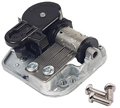 Anastasia Once Upon a Decemeber Sankyo Spieluhrwerk ohne Box, DIY-Zubehör, 18 Noten, Musik-Uhrwerk, Ersatz für Mini-Spieluhr (Silber)