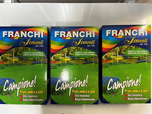 Semi per prato miscuglio alto calpestio Franchi Confezione da 1 Kg OFFERTA X 3 CON GUANTI IN OMAGGIO