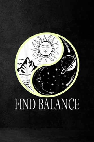 Music Sheet - Find Balance Yin Yang Positive Vibes Yoga Motivation