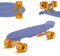 Fun Pro Skateboard Kinder ab 8 Jahre,für Jungen, Mädchen, Jugendliche & Erwachsene Anfänger, LED-Räder Penny Board, Wechselradset All-in-One Skate T-Tool, Kinder Skateboard ab 3 4 5 6 7 10 Jahre 55 cm