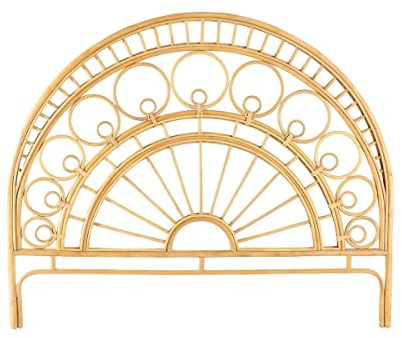 Miliboo Kopfteil aus Rattan mit Muster B 160 cm Soraya