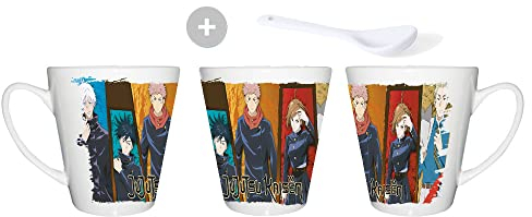 MERCHANDMANIA TAZA CONICA jujutsu kaisen personajes anime conic mug.