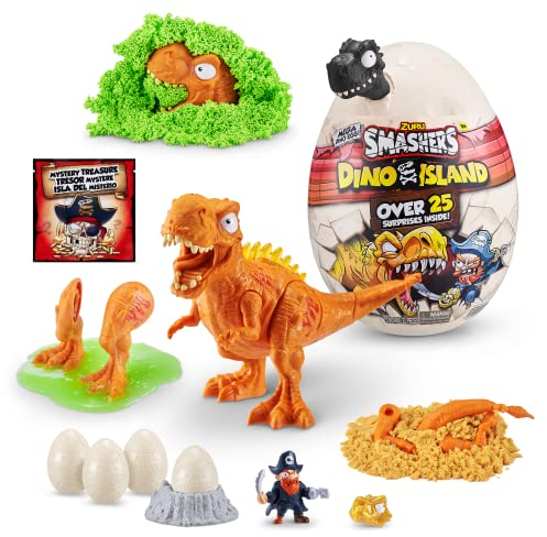 Smashers Dino Island Mega Ei, Dinosaurier T-Rex mit über 25 Überraschungen!