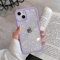 EKAM TPU Back Case for iPhone 14 - Glitter Translucent Sparkly Bling Design for Girls Women Liquid Silicone, Anti-scratch Shockproof Protective Cases for iPhone 14-6.1 Inch (Lilac) (Lilac)