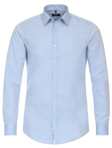 Redmond Businesshemd Uni Slim Fit Hellblau M