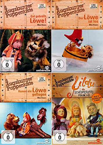 Augsburger Puppenkiste - Die Löwentrilogie: Der Löwe ist los + Kommt ein Löwe geflogen + Gut gebrüllt, Löwe! + Lilalu im Schepperland [5-DVD]