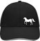 Huuraa Cappy Mütze Pferd Silhouette Geschenk Black/Light Grey Pferd Präsent