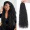 Xtrend 24Inch 8 Packs River Faux Locs Crochet Hair 12Strands/pack Wavy With Curly Hair Pre-looped Synthetic Bohemian Goddess Locs Crochet Braids Hair Extensions 1B#…