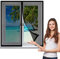 Fliegengitter Fenster Magnet 200 x 90 cm, Insektenschutz Klettband Fliegengitter Fenster mit Klettband, Ohne Bohren für Windows/Wohnzimmer Fenstern, Schwarz