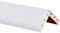 Profilé d'angle en PVC - 35 x 35 mm - En plastique PVC - Autocollant - Protection des bords - 100 x 4 cm - Blanc