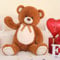 MorisMos Teddybär groß XXL Kuscheltier, 130cm Riesen Teddy Bär mit Schleife, flauschig Tedi Bären Kinder Mädchen Freundin Frauen Mutter