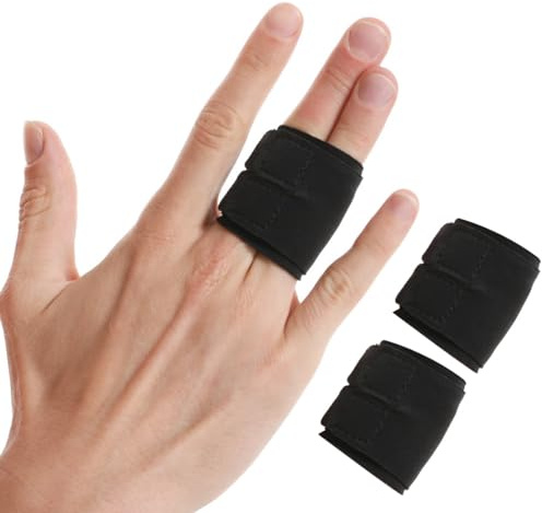 EODKSE 2X Verstellbare Trigger Finger Schienen - Atmungsaktive Finger Bandage für Kleinen-, Mittel- & Ringfinger sowie Hammerzehen & überlappende Zehen Korrektur,