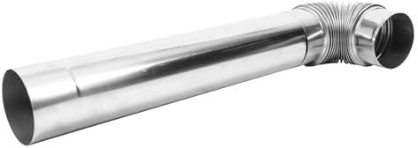 Kit De Poêle en Acier Inoxydable Conduit De Cheminée Tuyau D'aération Domestique Échappement De Poêle