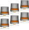 Sthrucrack Whiskygläser, drehbar, Dekompression, altmodisches Set mit 2 Gläsern für Bourbon Scotch Rum (6 Stück, kariert, 180 ml)