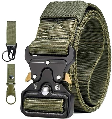 Generic Item Name: RKS Taktischer Gürtel, Schwerlast Herren Nylon Militär Gürtel, Schnellverschluss Metallschnalle Tactical Rigger Gürtel 130 * 3.8cm (Army Green)