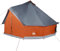 vidaXL Tipi Familienzelt 12 Personen, Campingzelt mit Netzwände, Wasserdicht Tipizelt mit E-Anschluss, Gartenzelt, Grau Orange 185T Polyester