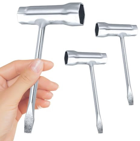 QUTHZZHY 3 Pack 13mm x 19mm Spark Plug Wrench Combination T Key Combination Wrench for Stihl Chainsaw