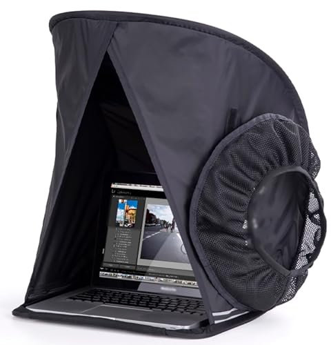STMKB Capot pour Ordinateur Portable, Protection Solaire pour Écran, Anti-Regard, Améliore La Concentration Au Travail, pour Ordinateurs Portables De 17 Pouces Et Moins À L'intérieur Et À L'extérieur