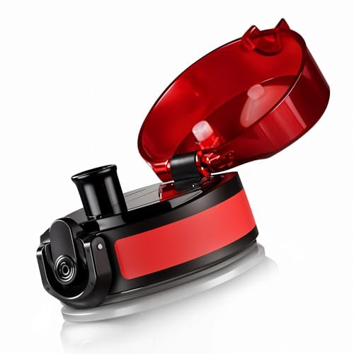 #teamludorf Ersatzdeckel Rot CAMPOS 2.0 CAMPOS 2.0 Trinkflasche – Dichter Schraubverschluss – Nicht kompatibel mit anderen Flaschen