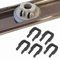 Sintrix Fab Set di 5 morsetti per posate compatibili con guide per lavastoviglie Miele G305 G3xx. Sostituzione per 09759811 1107900. Robusta guida in carbonio per cestello di fissaggio