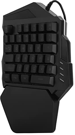 Keenso Single Hand Gaming Keyboard Fast Answer 35 Buttons Single Hand Keyboard with FN Buttons for per Player